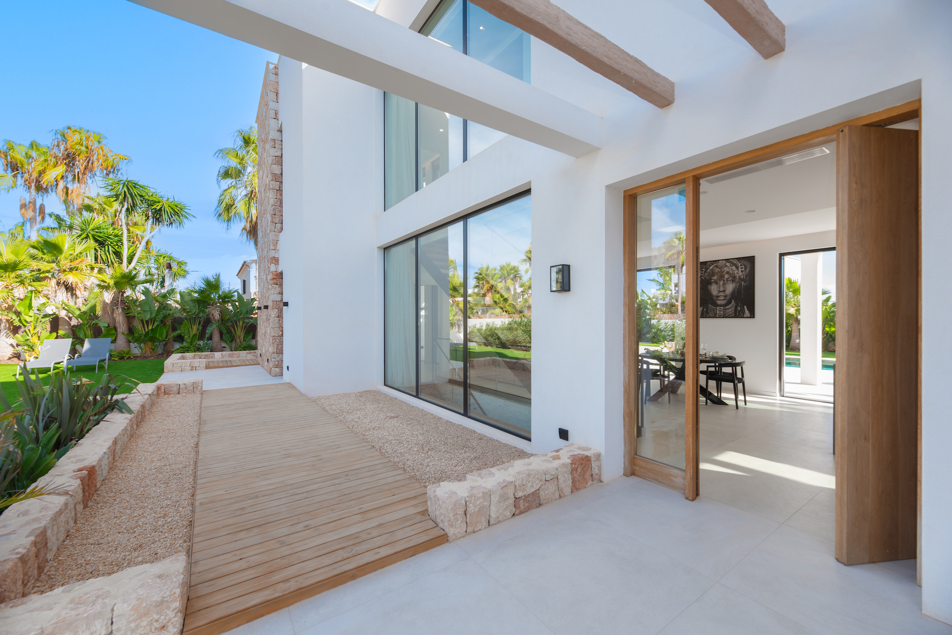 Resa Estates villa sant Jordi modern Ibiza for sale entrance side.jpg